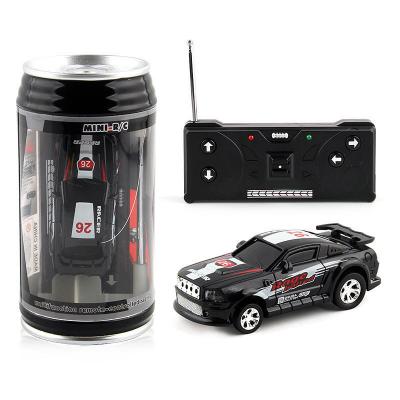 China New RC Hobby FLASHLIGHT Coke LED Can Micro RC Mini Radio Racing Car HOBBY Remote Control Vehicle Toy Gift for sale