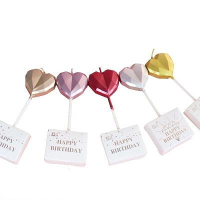 China High Quality And Low Price Cake Valentine's Day Candle Love Birthdays Decoration for sale