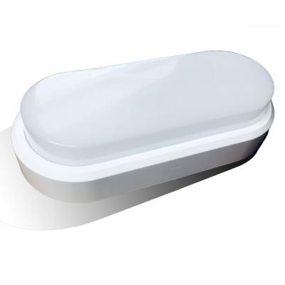 China Motion Sensor Function Microwave Detector Wall Light Oval Outdoor Led Waterproof Bulkhead IP65 With 3CCT Function for sale