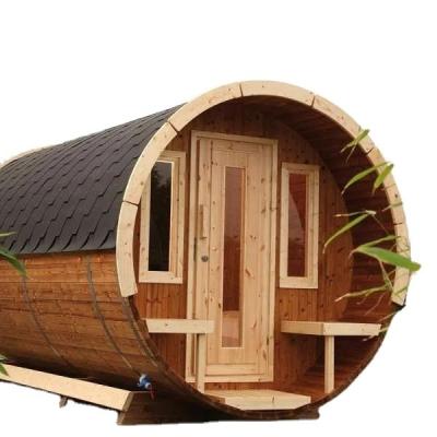 China Factory direct sale Cedar Wood Barrel Sauna Room red outdoor computer control panel for sale