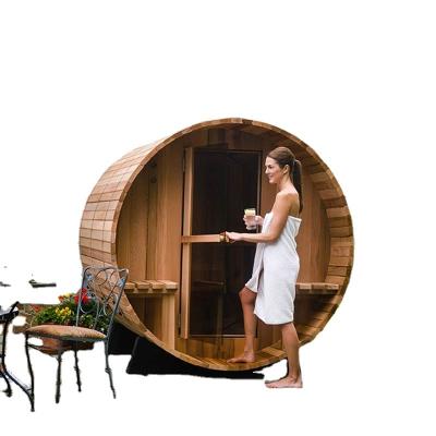 China Luxury Modern Wooden Infrared Cedar / Ironwood Computer Control Panel 1-4 Person Sauna Room for sale