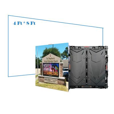 China Outdoor advertising video hd p4 led display screen Shenzhen for sale