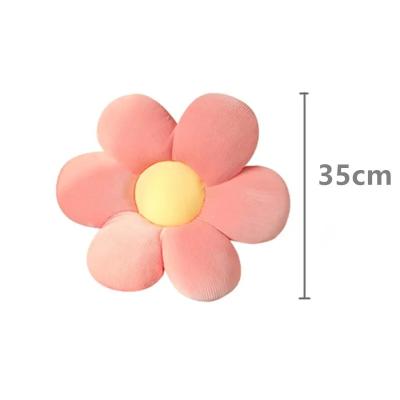 China Plush 35CM Colorful Flowers Plush Pillow Plant Petal Cushion Stuffed Toys for Girls Baby Home Decor Gift for sale