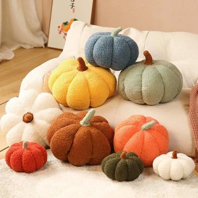 China Plush 20cm Small Size Soft Pumpkin Plush Toys Lovely Stuffed Plant Bedroom Decoration Halloween Decor Dolls Soothing Pillow for Kids for sale