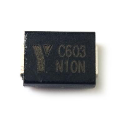 China Transient voltage suppress diode 1.0SMB6.8CA 1.0SMB6.8A N10A A10A VR 5.8V VBR (min) 6.46V IR 900 uA PIP 95.2A Vc 10.5V SMB/DO-214AA 1.0SMB 1KW TV SMD for sale