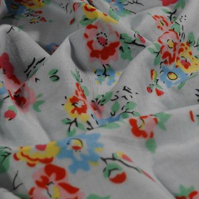 China Anti-static printed gauze thin muslin fabric woven bamboo fabric for pajamas for sale