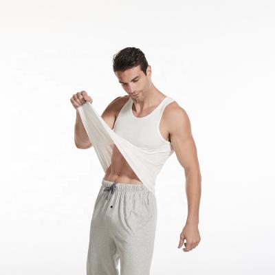 China Wholesale high quality QUICK DRY 95% bamboo fitness men's gym vest bamboo tank tops for sale