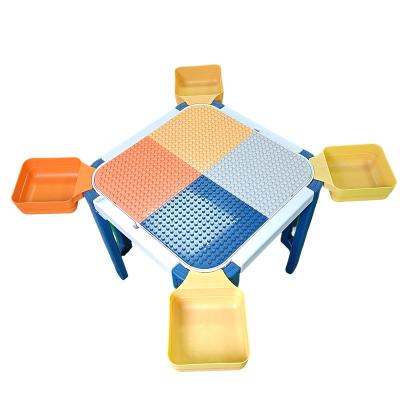 China Customized LOGO PP PE ABS Children's Toy Table Entertainment Desk For Lego LX-401 for sale