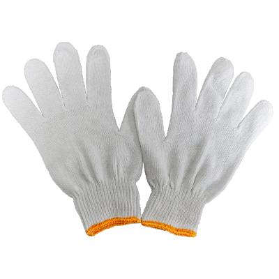 China Hot Sale Protective Work Protection Hand Cotton Yarn White Gloves Garden Work Safety Gloves for sale