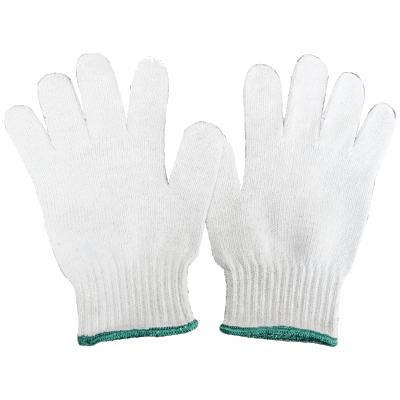 China Protective Hand Cheap Price 10 Gauge 50grams White White Work Gloves Knitted Cotton Hand Gloves for sale