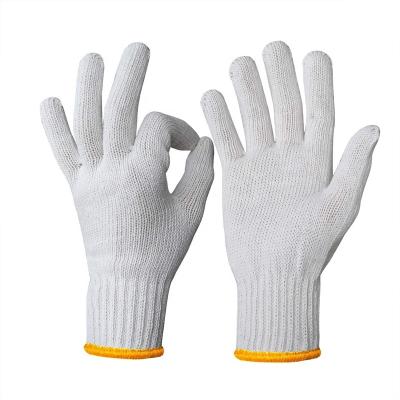 China Factory Price Hand Safety Protective Soft Gloves Durable Cotton Knitted Gloves For Construction for sale