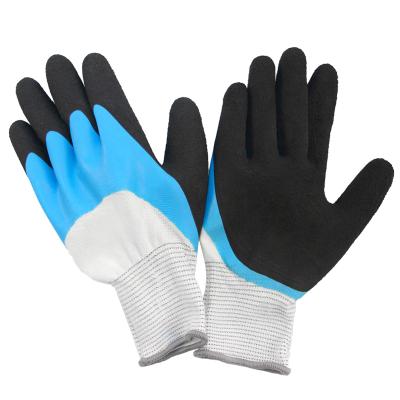 China Cheap Universal Protective Hand Construction Cotton Knit Multi Color Working Hand Safety Gloves Nitrile Coated for sale