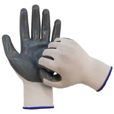 China Protective Hand Gloves Waterproof Heavy Duty Cotton Knit Nitrile Coated Nitrile Gloves Wholesale for sale