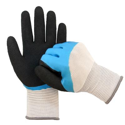 China Protective Hand Grip Firm Ply Latex Gloves Wear Resistance Working Gloves Construction for sale