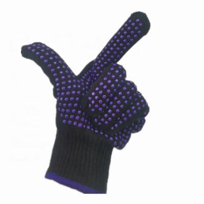 China Protective High Quality Black Garden Hand Waterproof Polycotton PVC Dotted Gloves For Industrial for sale