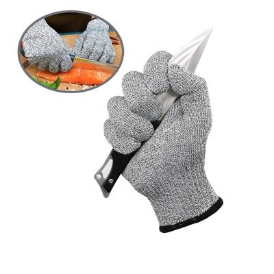 China Protective Cheap Safety Kitchen Anti Cut Proof Level 5 HPPE Hand Resistant Gloves for sale