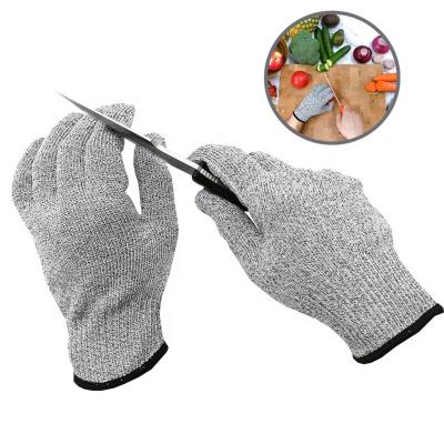 China Seamless Knitted Hand Protectors Level 5 Gloves Cut-Resistant Anti-Cut To Protect Industrial Working Gloves for sale