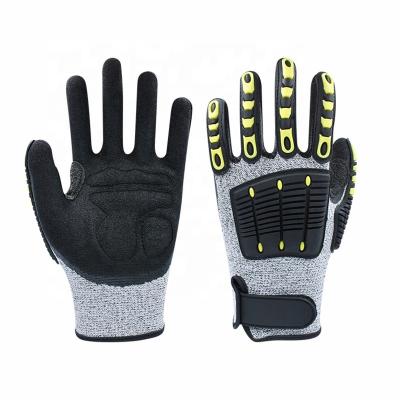 China Industry Wholesale Microfiber Gloves TPR Anti Impact Mechanical Wearing Gloves for sale