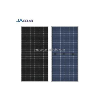 China JA Solar Panel JAM72S30 550W Solar Panel With Half Cell High Watt 9bb Mega Tech 182mmx182mm for sale