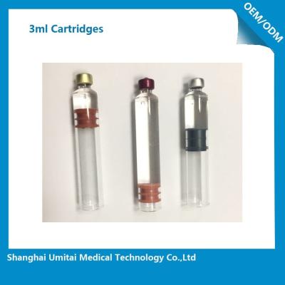 China 1.8ml, 2ml, Glasstift-Patrone des insulin-3ml mit CFDA-/CER-Zertifikat zu verkaufen