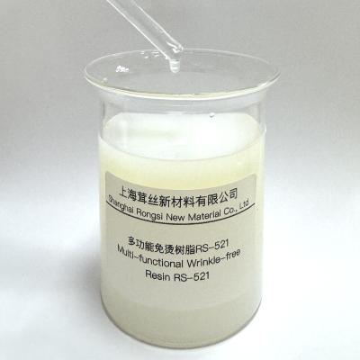 China Polyester Nylon Cotton Wool Anion PU Coating Agent RS-521 with 30% 2% Solid Content for sale