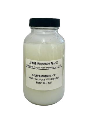 China Solid Content 30% 2% Translucent Liquid RS-521 for Wrinkle-free Crease Free Finishing for sale