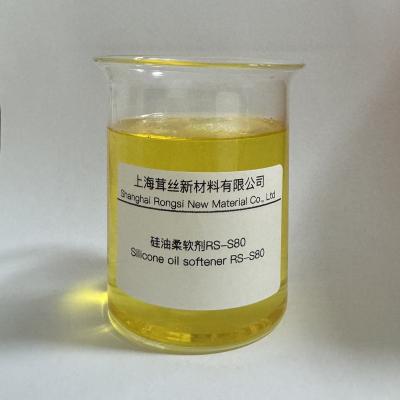 China Disolvente de aceite de silicona RS-S80 Auxiliares químicos textiles para teñido y acabado en venta