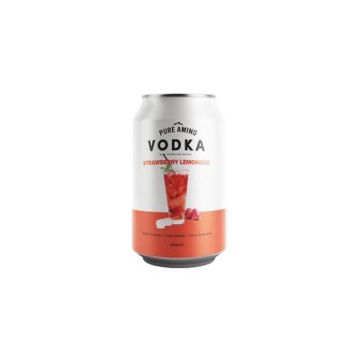 China 500ml Strawberry Lemonade​ Beverage Canning for Vodka Sauce Mix Alcoholic Beverage for sale