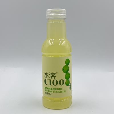 China Green Peel Orange Flavor Vitamin C Complex Juice Drink Bottling Filling 445ml for sale