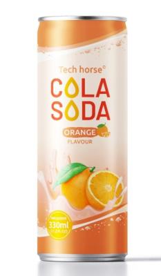 China OEM Beverage Cola Drink soda Drink Orange Flavour 330ml Cola Drink Canning zu verkaufen