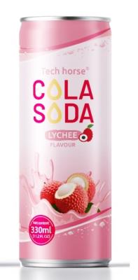 China OEM Cola Drink OEM soda Drink Lychee Falvour 330ml cola drink canning zu verkaufen