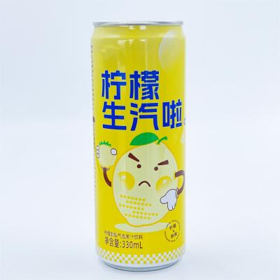 중국 Lemon Rosa Citrifolia Sparkling Juice 330ml Carbonated Drink Canning Service OEM Beverage Private Label 판매용