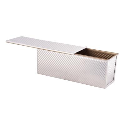 China Viable Many Sizes Non Stick Bread Pan Aluminum Bread Box Toast Box With High Quality for sale