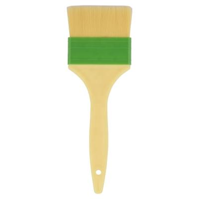 China Sustainable Kitchen BBQ Use Plastic Baking Pastry Brush With Wooden Handle for sale