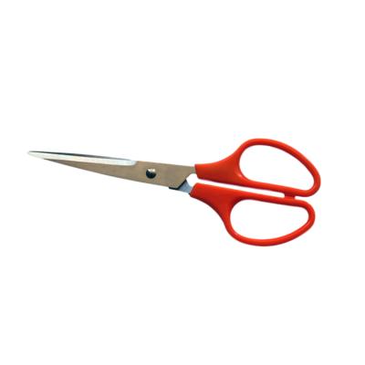 China Office Scissors Stainless Steel Flower Cutting Craft Universal Multifunctional Red Clipping Scissors SA0909 for sale