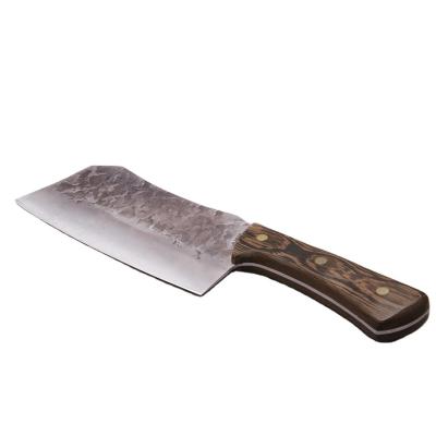 China Full 2021 Viable Newcomer Tang Handmade Forged Meat Cleaver Knife Kitchen Butcher Knife for sale