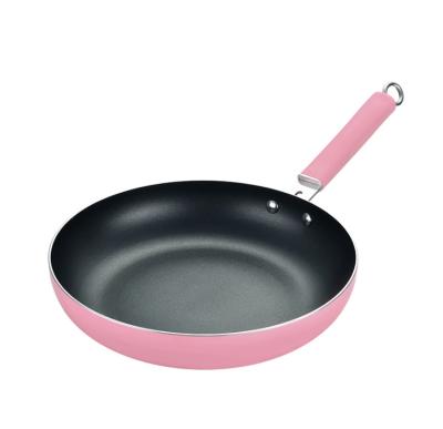 China Stocked Stain Cooking Hard Anodized Aluminum Low Price Nonstick Frying Pan No Rust Cookware Wok For Meat And Fish Fry Pan for sale