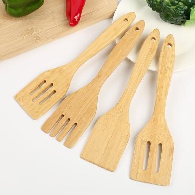 China Good Quality Sustainable Bamboo Spatula For Kitchen Cooking BBQ for sale