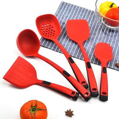 China Sustainable Nylon Cooking Tools 5pcs Kitchenware Utensil Set Nylon Kitchen Ware for sale