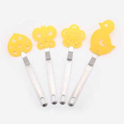 China Viable High Quality Creative Cartoon Nylon Cookie Shovel With Stainless Steel Handle for sale