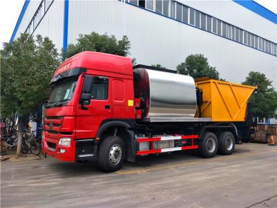 China 24m3 Asphalt Distribution Truck 8x4, synchroner Chip Sealer Truck zu verkaufen