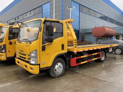 China 120hp lichte Plicht Wrecker Tow Truck 6x4 3 Ton Slide Flatbed ISUZ KV100 Te koop