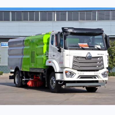 China Howo Road Sweeper Truck With Maximum Climbing Angle 30% 95Hp Washing Sweeper for sale