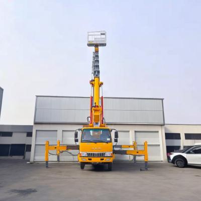 China JAC hoogheftruck 1000 kg Liftgewicht 5-versnellingen handgeschakelde versnellingsbak 13,5m Werkkracht Te koop