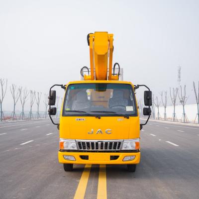 Chine Camion de plateforme de travail aérien à deux personnes avec V-outriggers avant et arrière à vendre