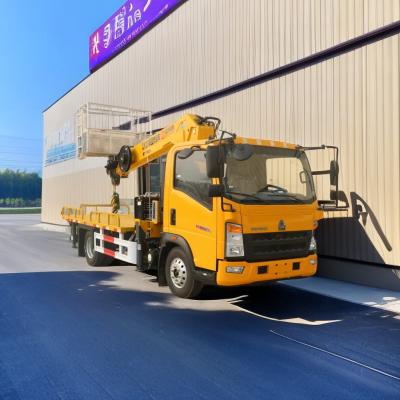 China 4955 kg Gewicht 4x2 Antrieb Luftarbeitsplattform Lkw mit 21M Teleskop-Boom zu verkaufen