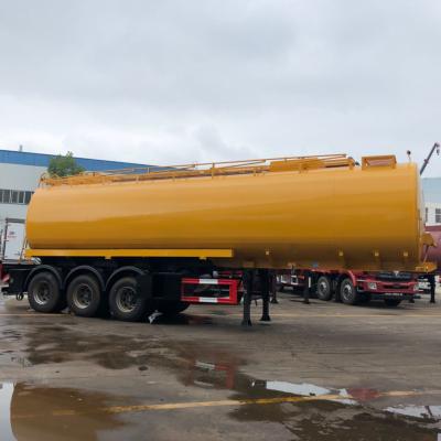 China 45000L Aluminum Oil Tanker Trailer Tri Axle Fuel Tank Semi Trailer for sale