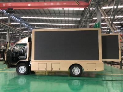 China Isuzu Outdoor Mobile LED Screen Advertising Display Billboard Trucks for sale