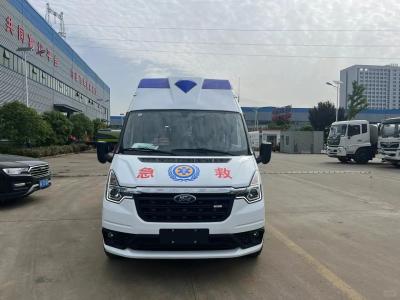 China Ambulancia de techo alto Ford Ambulancia de monitoreo multifunción en venta