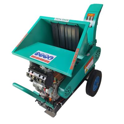 China Small Branch Chipper Machine Hotels 11hp Drum Chipper Hydraulic Wood Chipper Feed Wood Chipper for sale